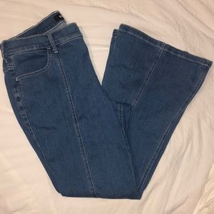 Express High Rise Flare Jeans